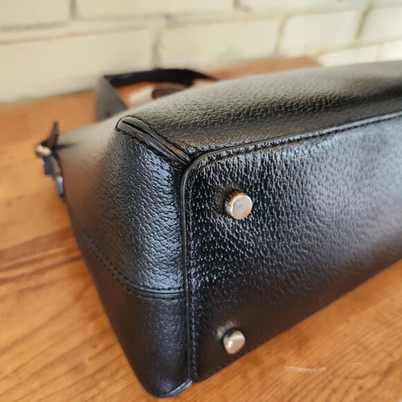 Euc Kate Spade Robinson Street Black Leather Shoulder Bag Purse C - Picture 10 of 13